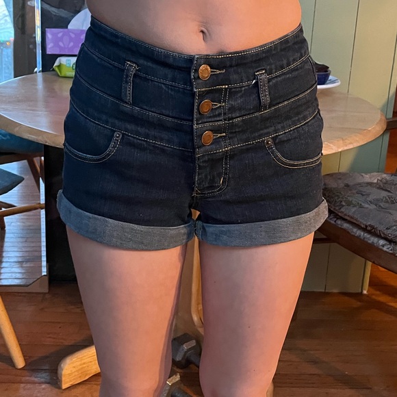 Mid Rise Jean Short - Picture 2 of 3